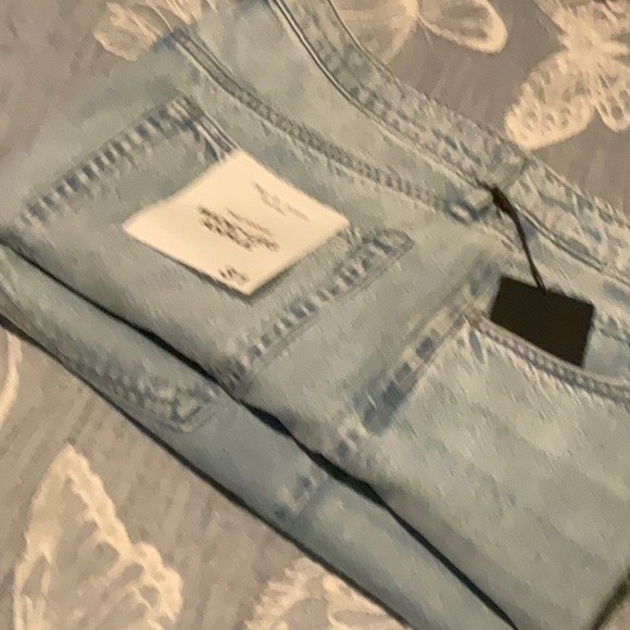 Rag & Bone THE ANNIE WIDE LEG ANKLE LEG JEANS 👖 Color:Buchanan - Picture 13 of 14